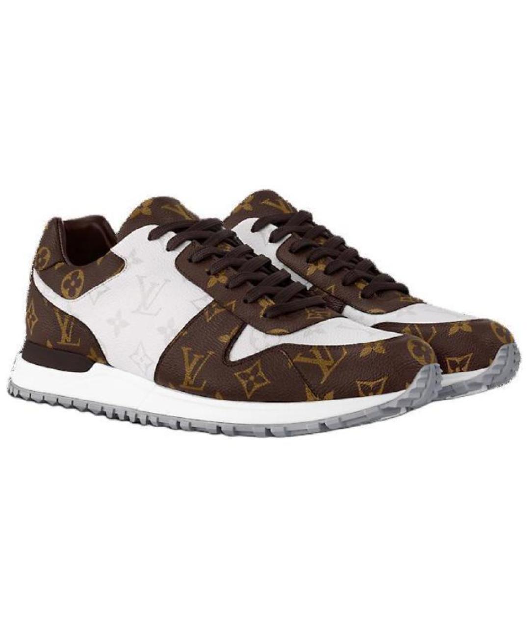 LOUIS VUITTON Коричневые низкие кроссовки / кеды, фото 3