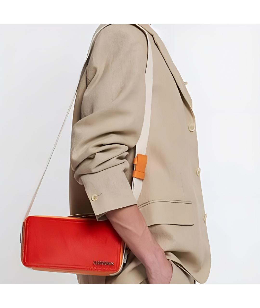 JACQUEMUS Оранжевая сумка на плечо, фото 4