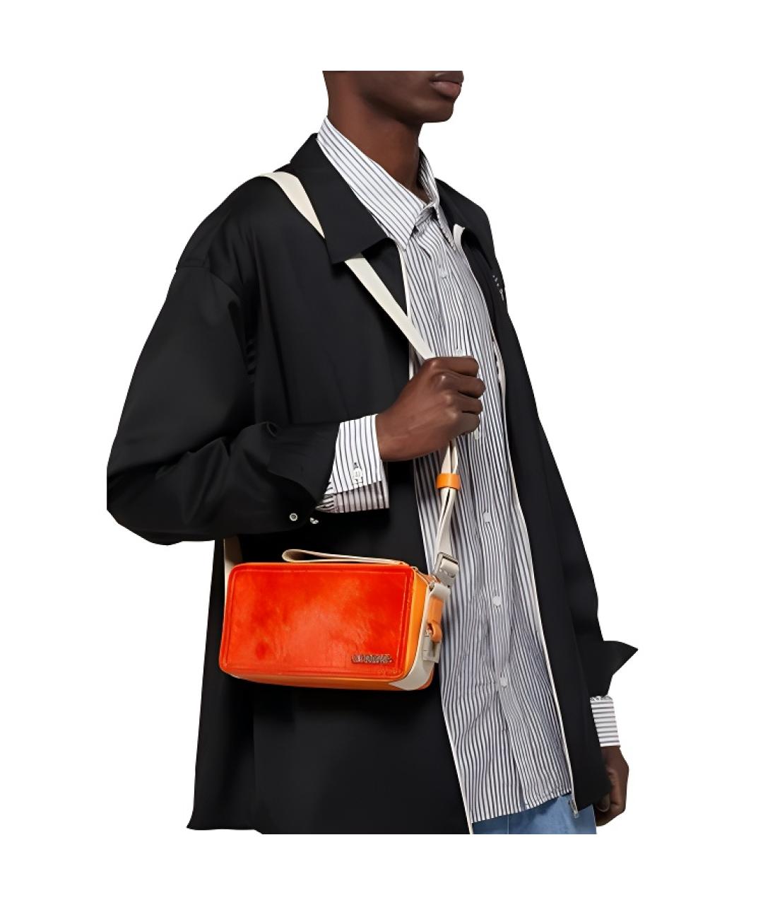 JACQUEMUS Оранжевая сумка на плечо, фото 5