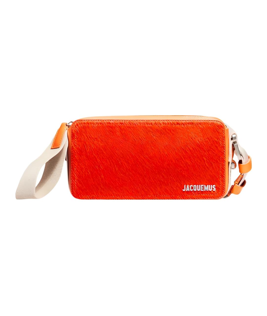 JACQUEMUS Оранжевая сумка на плечо, фото 1