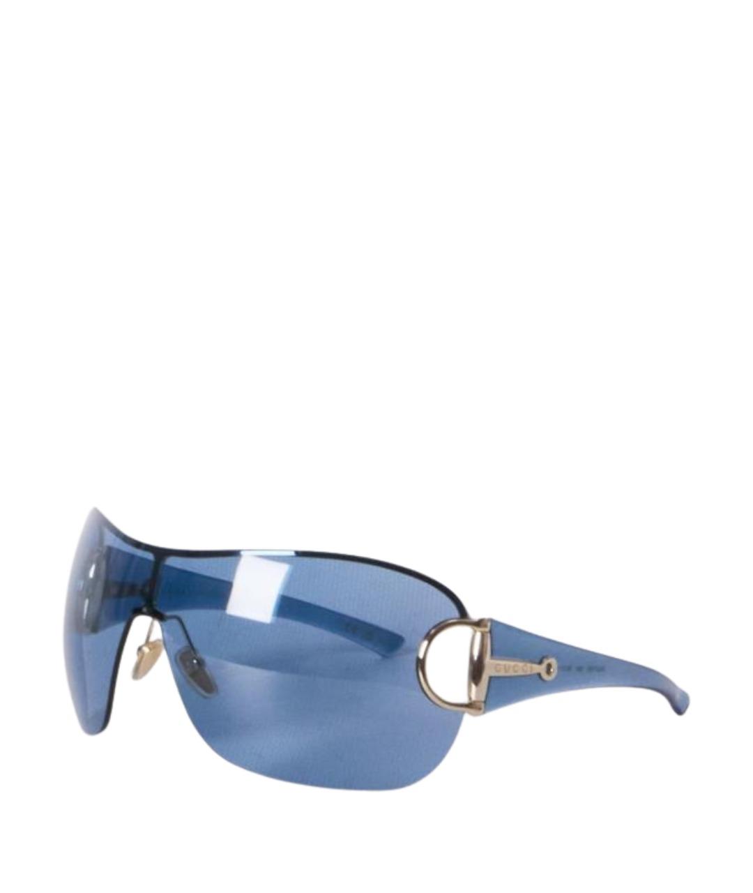 GUCCI Синие пластиковые солнцезащитные очки, фото 1