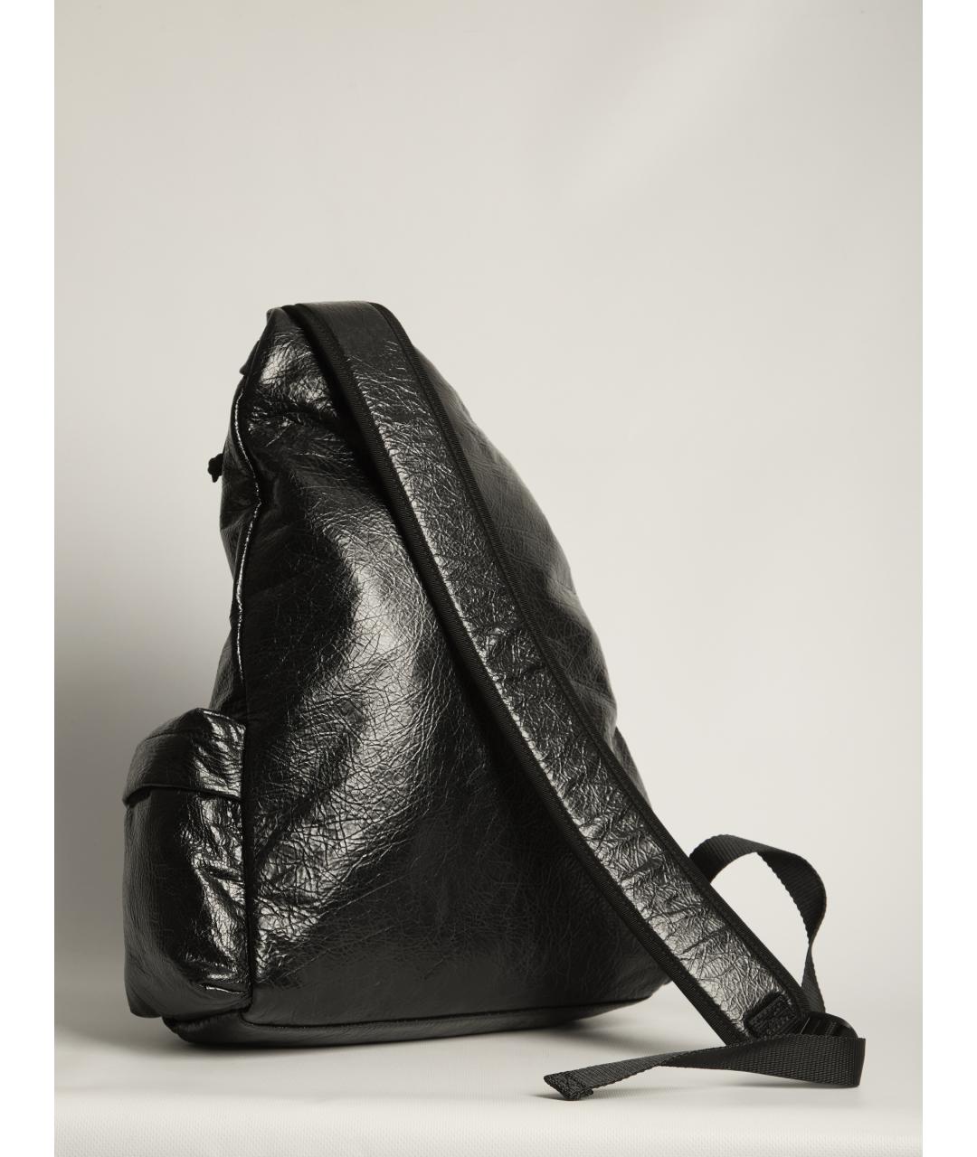 BALENCIAGA Черный кожаный рюкзак, фото 2