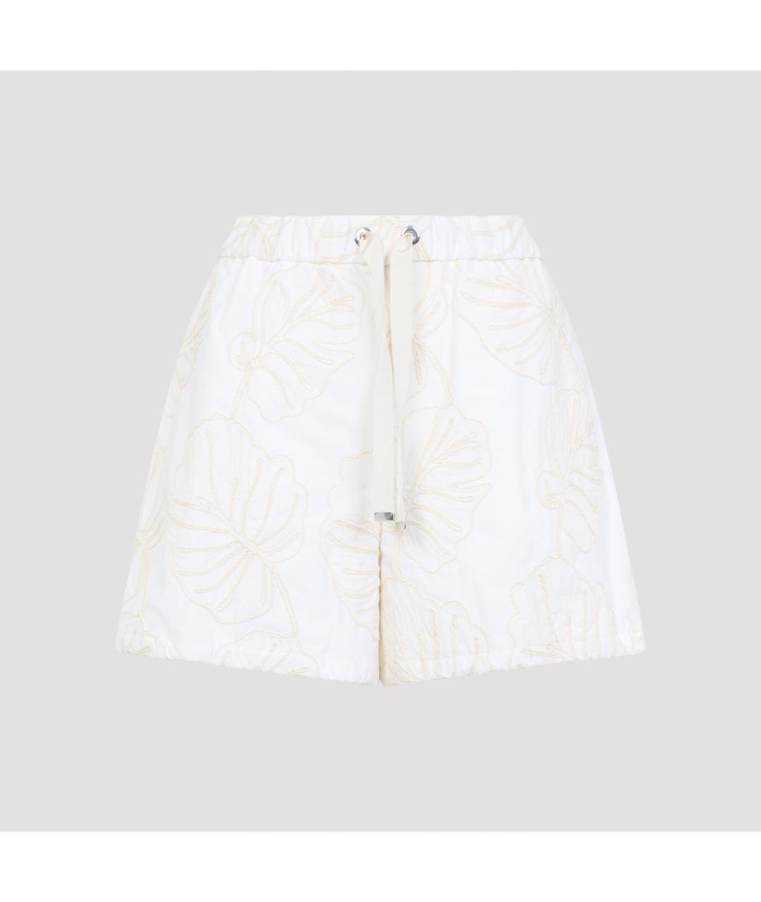 MONCLER Белые хлопковые шорты, фото 2