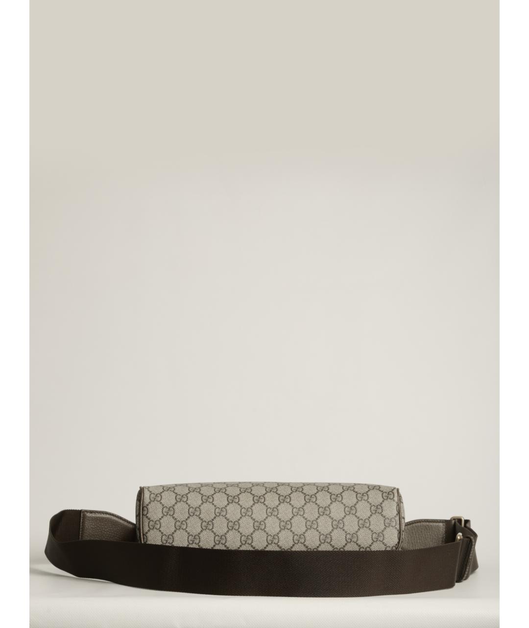 GUCCI Бежевая тканевая сумка на плечо, фото 3