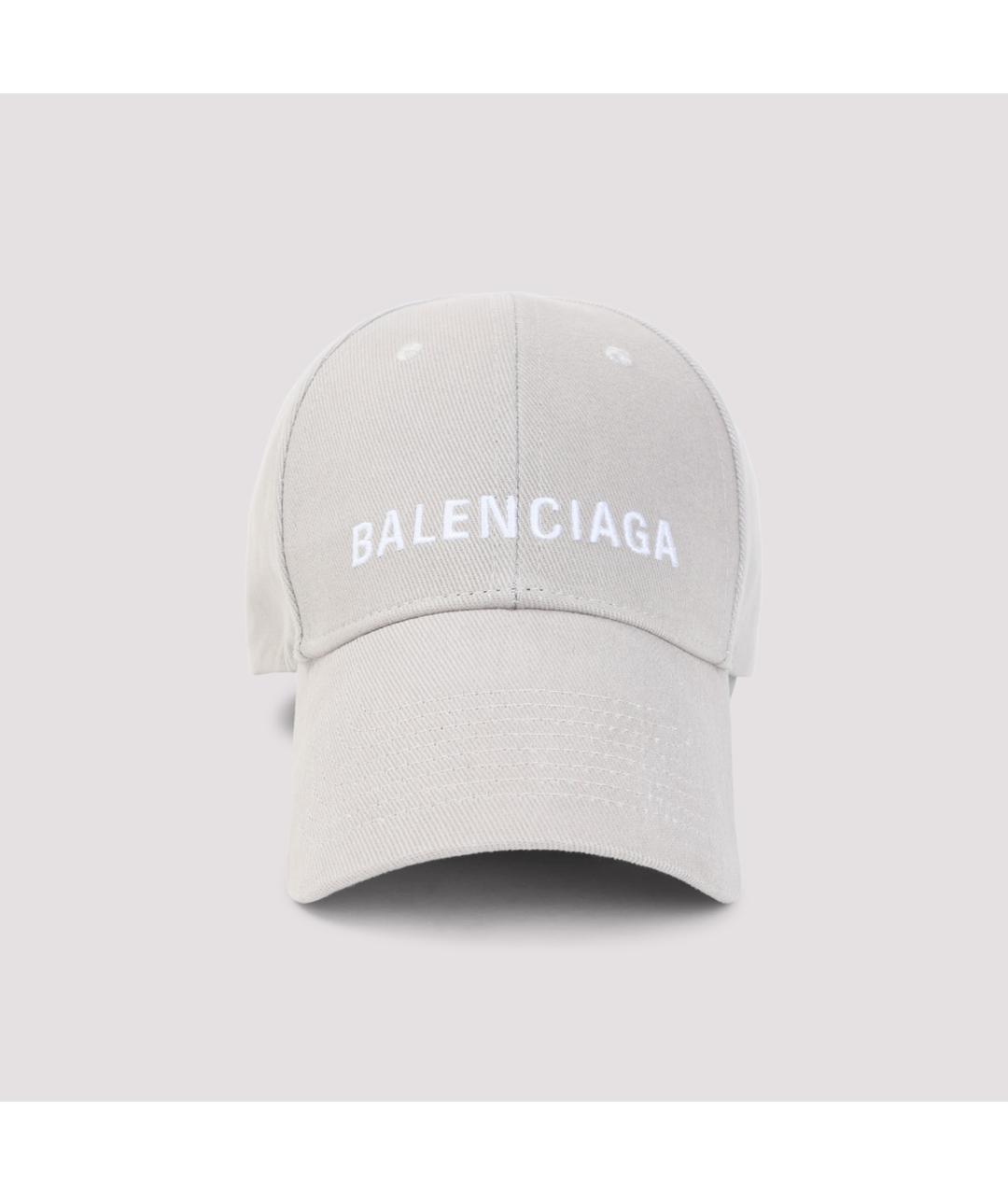 BALENCIAGA Серая хлопковая кепка, фото 2