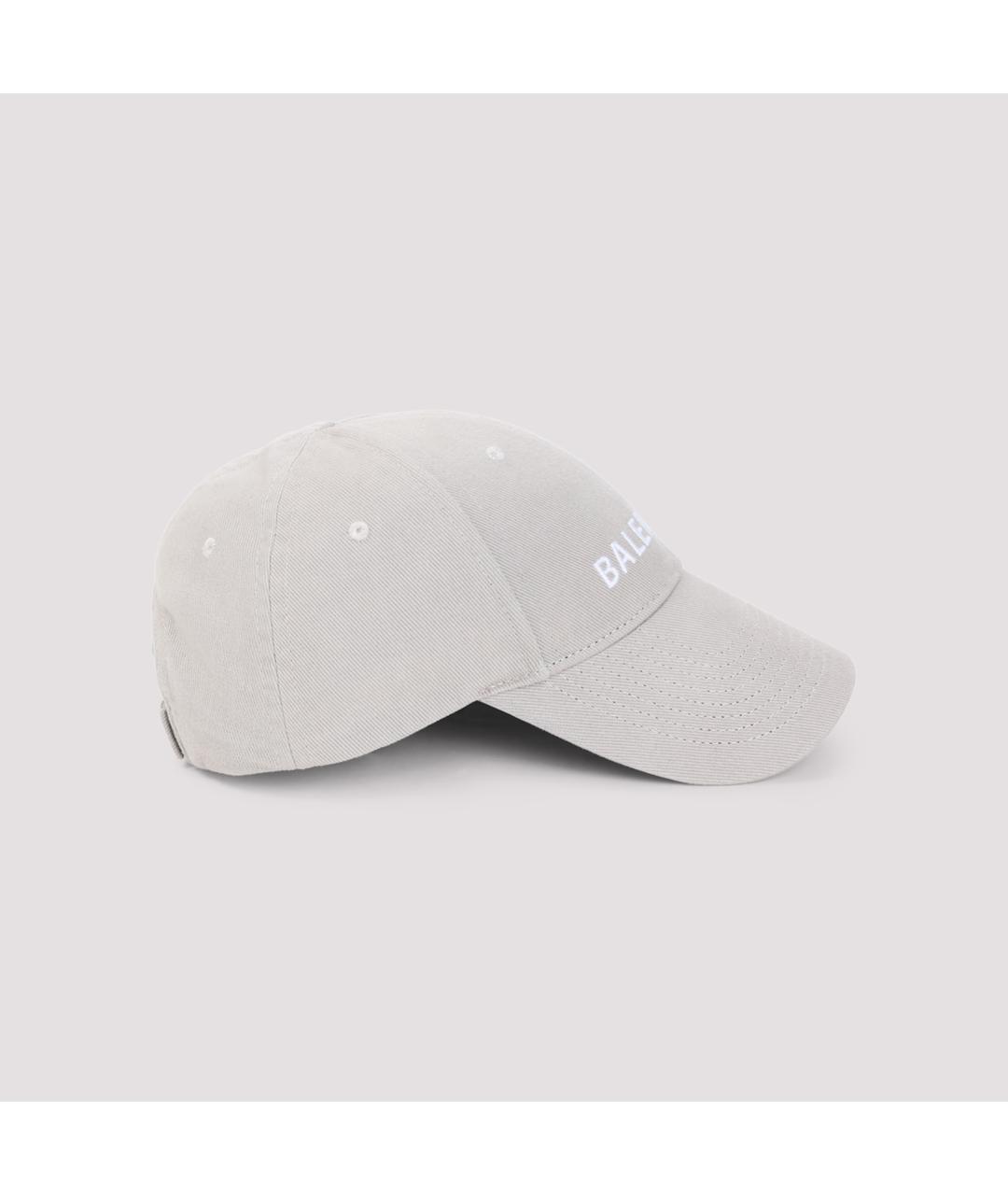 BALENCIAGA Серая хлопковая кепка, фото 3