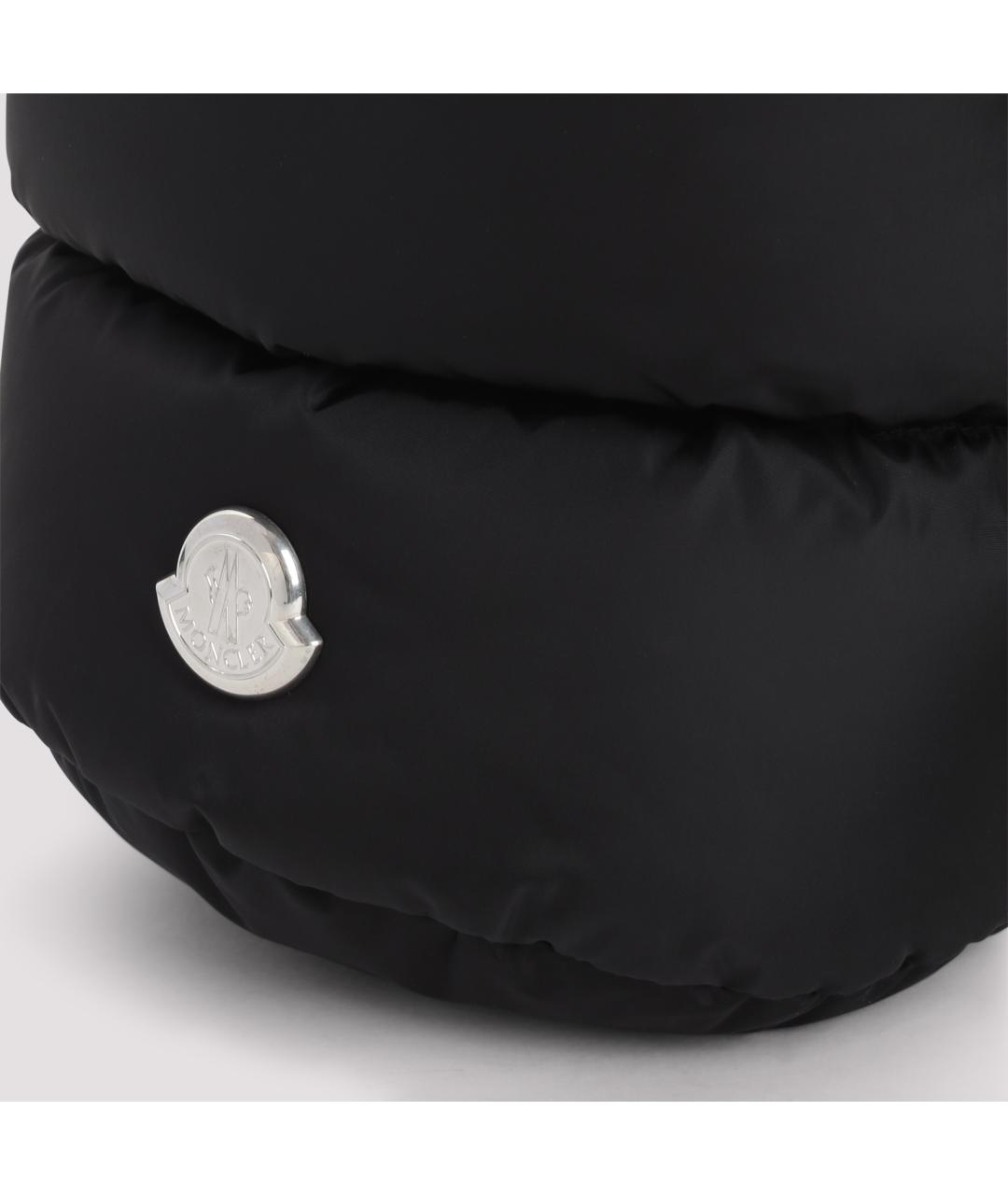 MONCLER Черная тканевая сумка с короткими ручками, фото 4