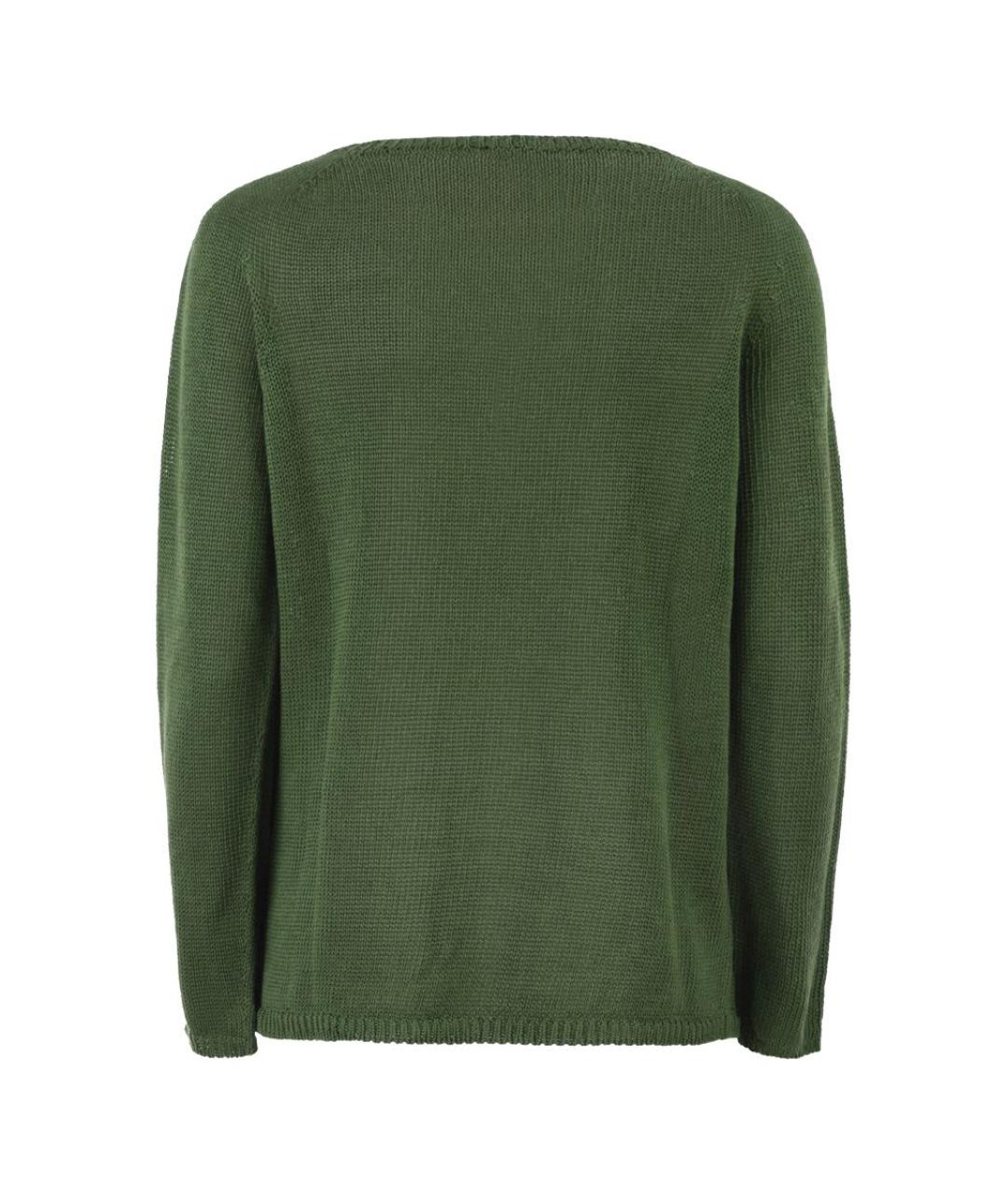 'S MAX MARA Зеленый льняной джемпер / свитер, фото 2