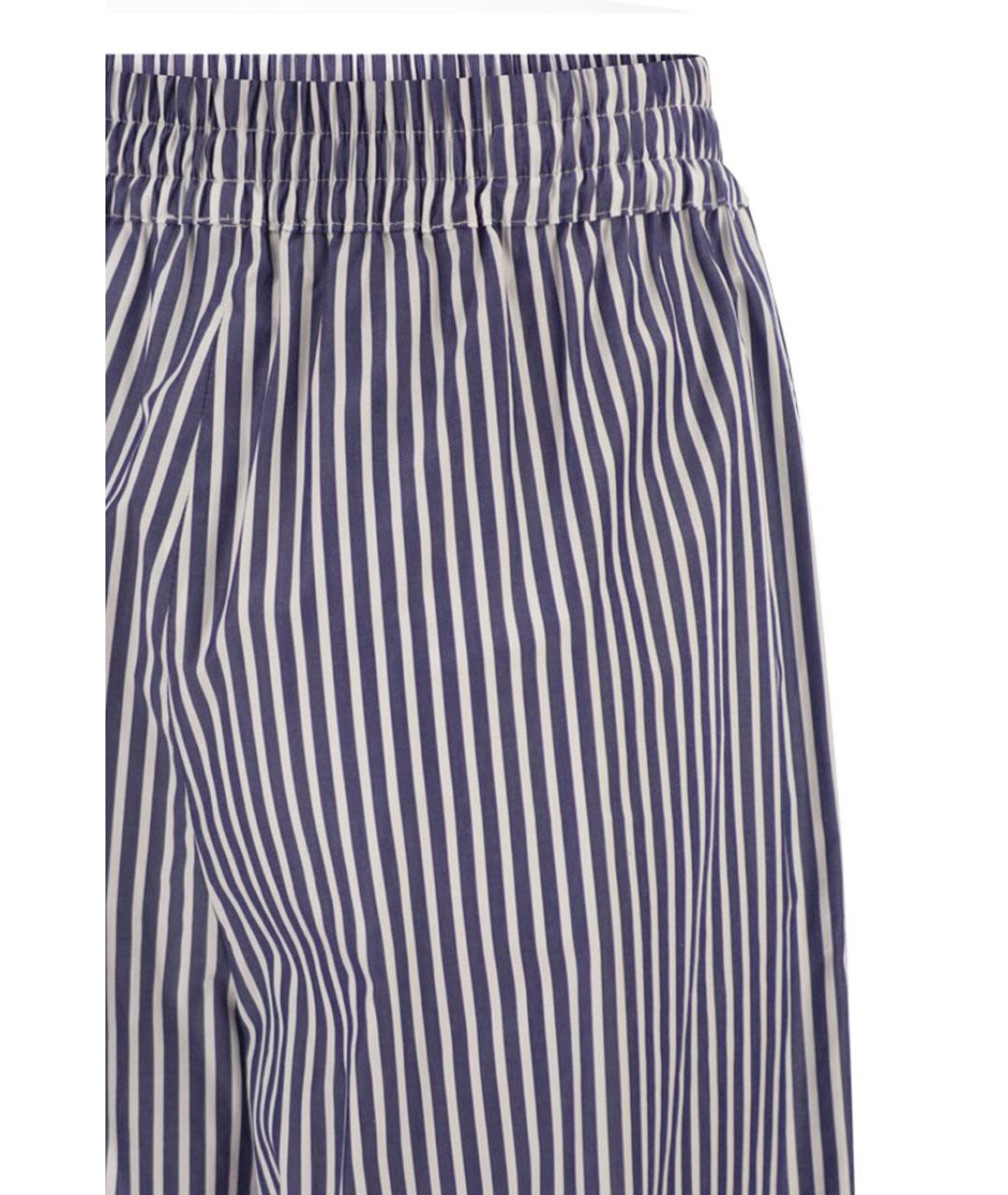 WEEKEND MAX MARA Мульти хлопковые брюки широкие, фото 4