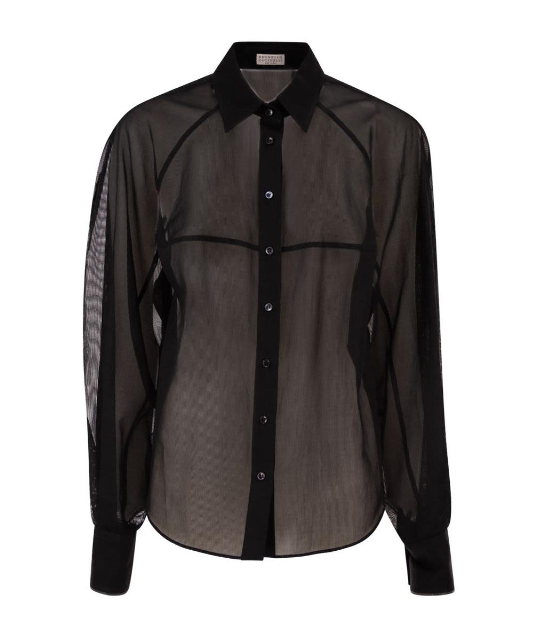 BRUNELLO CUCINELLI Черная хлопковая рубашка, фото 1