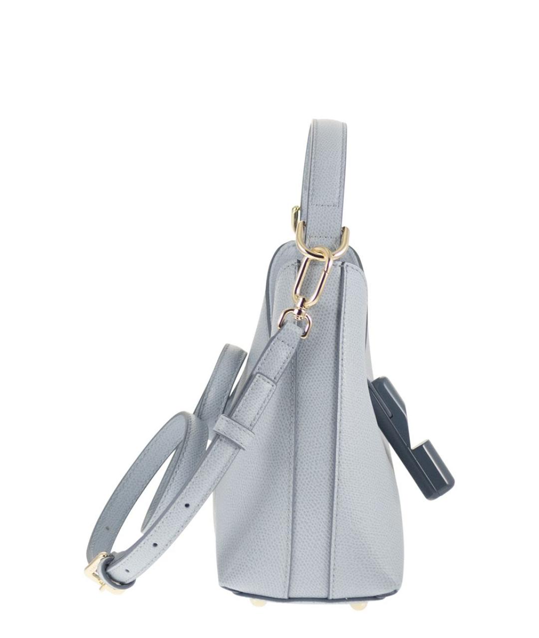 FURLA Голубая кожаная сумка через плечо, фото 3