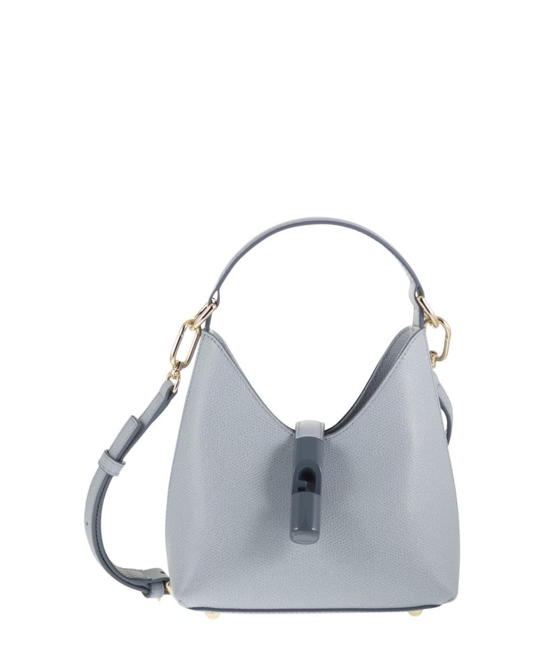 FURLA Голубая кожаная сумка через плечо, фото 1