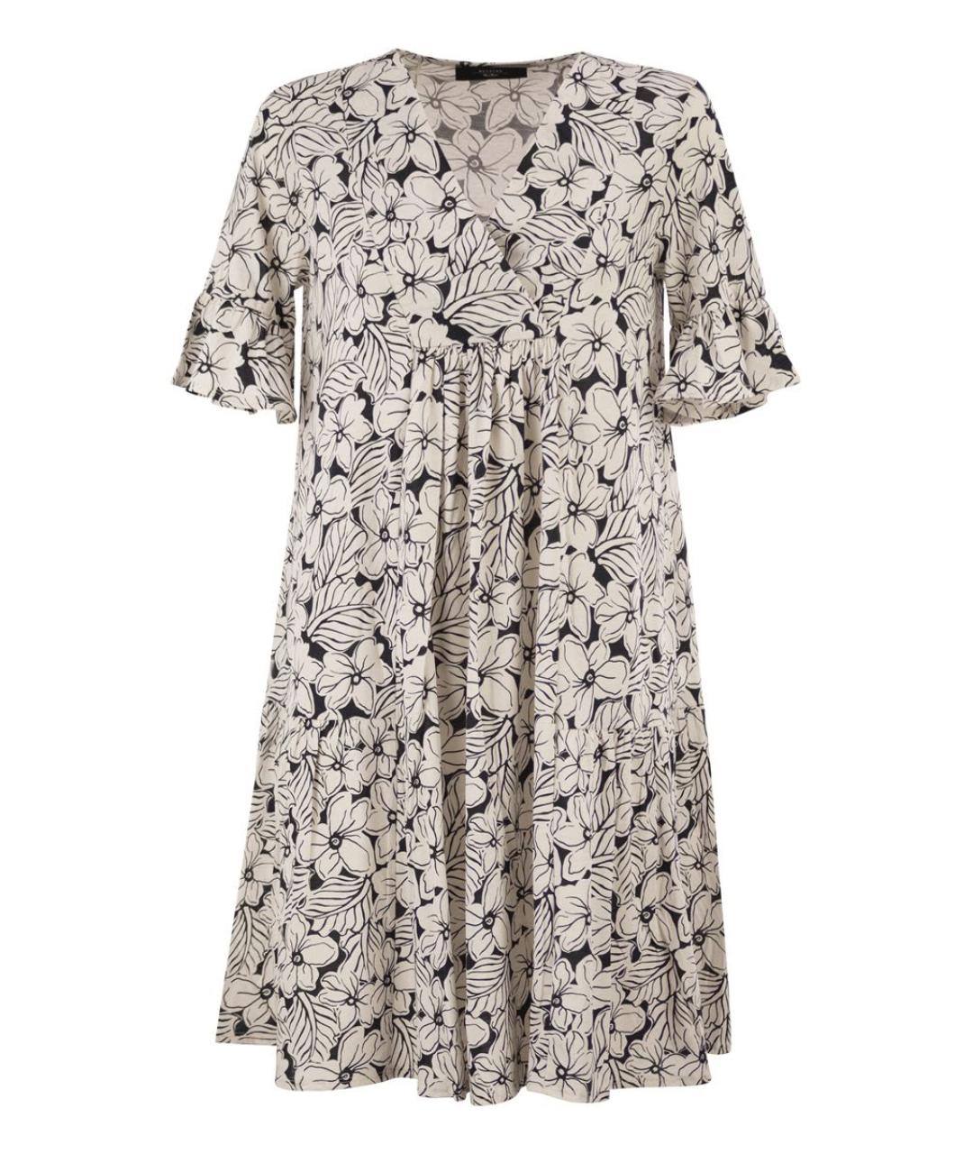 WEEKEND MAX MARA Мульти хлопковое повседневное платье, фото 1