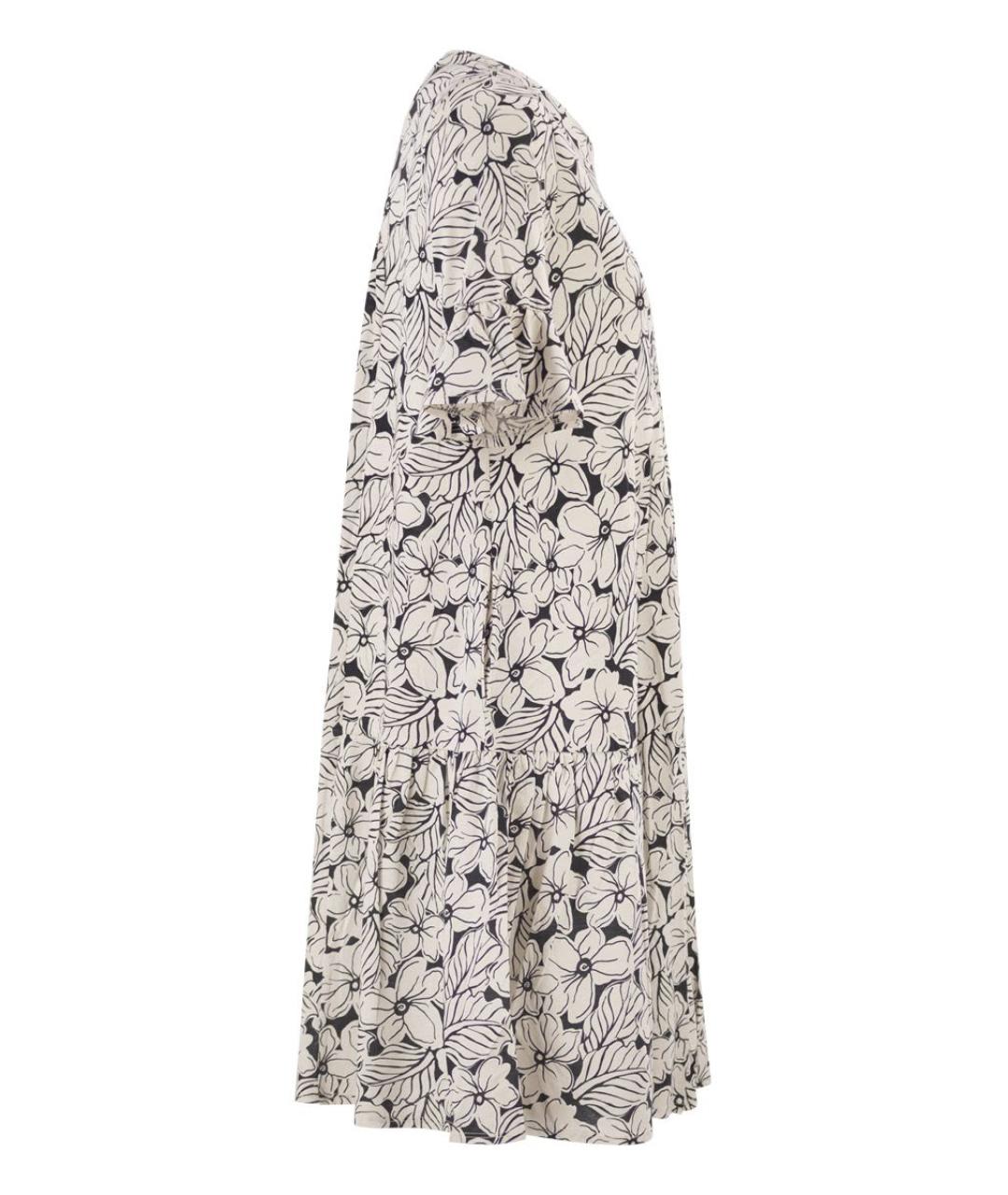 WEEKEND MAX MARA Мульти хлопковое повседневное платье, фото 3