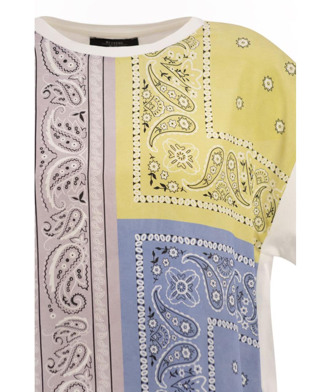 WEEKEND MAX MARA Мульти хлопковая футболка, фото 4