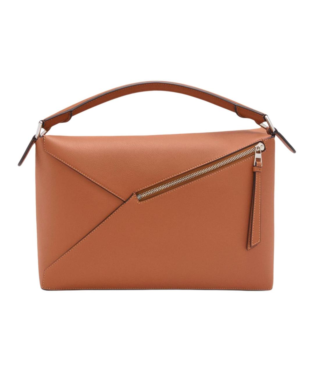 LOEWE Коричневая кожаная сумка через плечо, фото 5