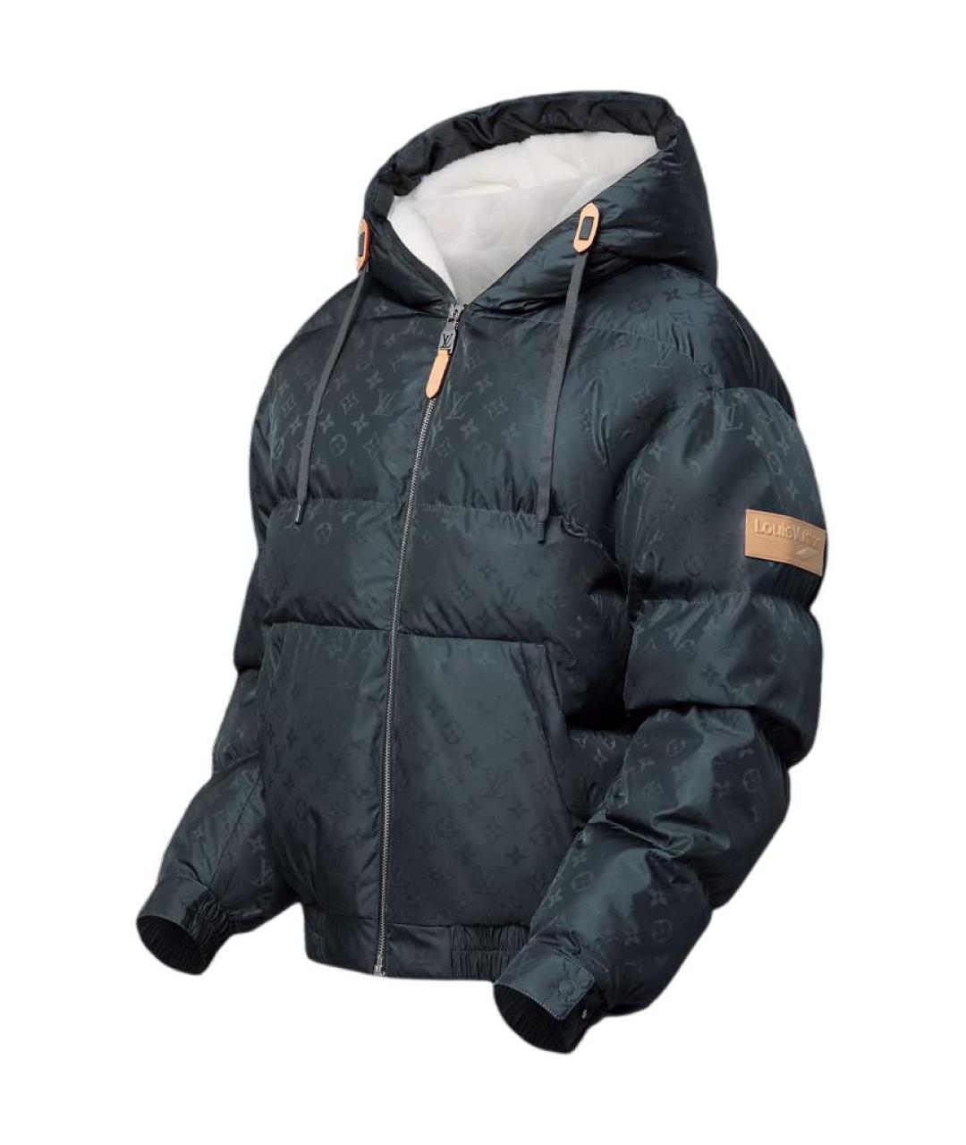 LOUIS VUITTON Зеленый пуховик, фото 3