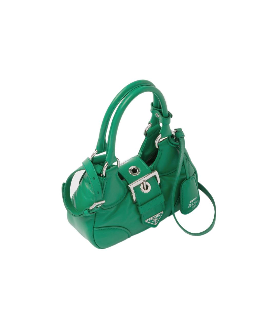 PRADA Зеленая кожаная сумка через плечо, фото 2