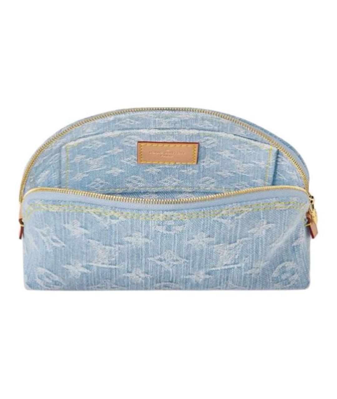 LOUIS VUITTON Голубая косметичка, фото 3