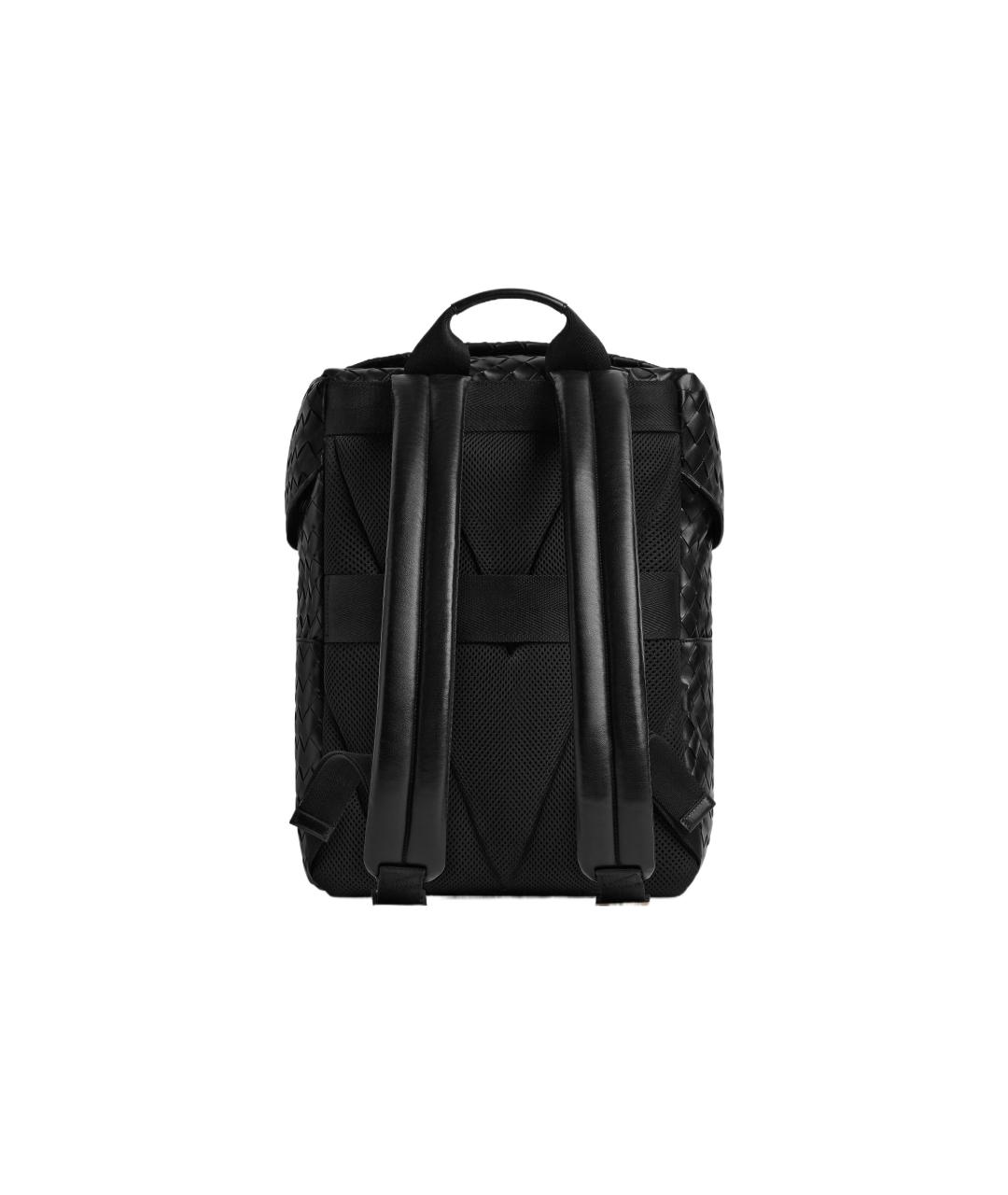 BOTTEGA VENETA Черный кожаный рюкзак, фото 3