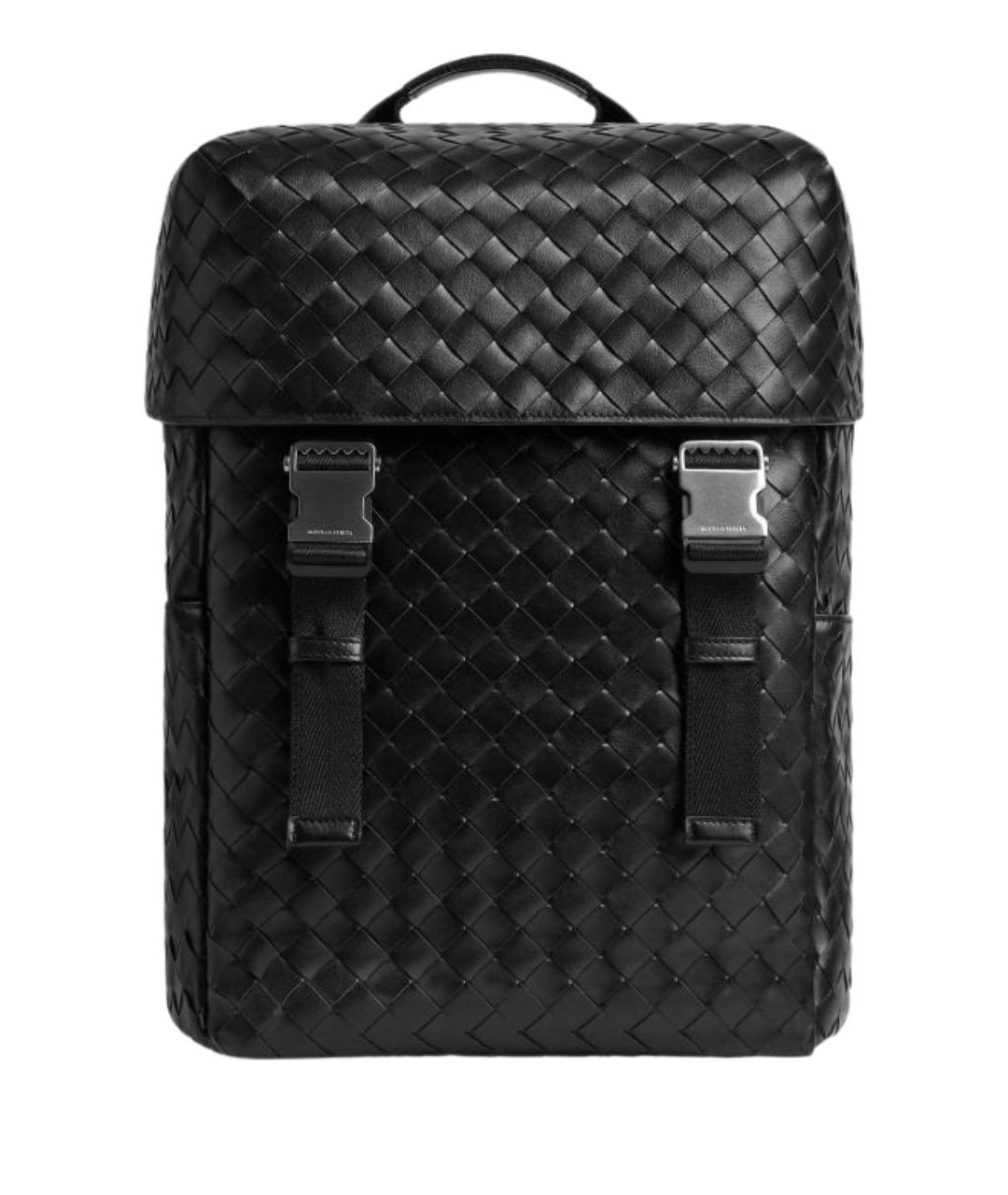 BOTTEGA VENETA Черный кожаный рюкзак, фото 1