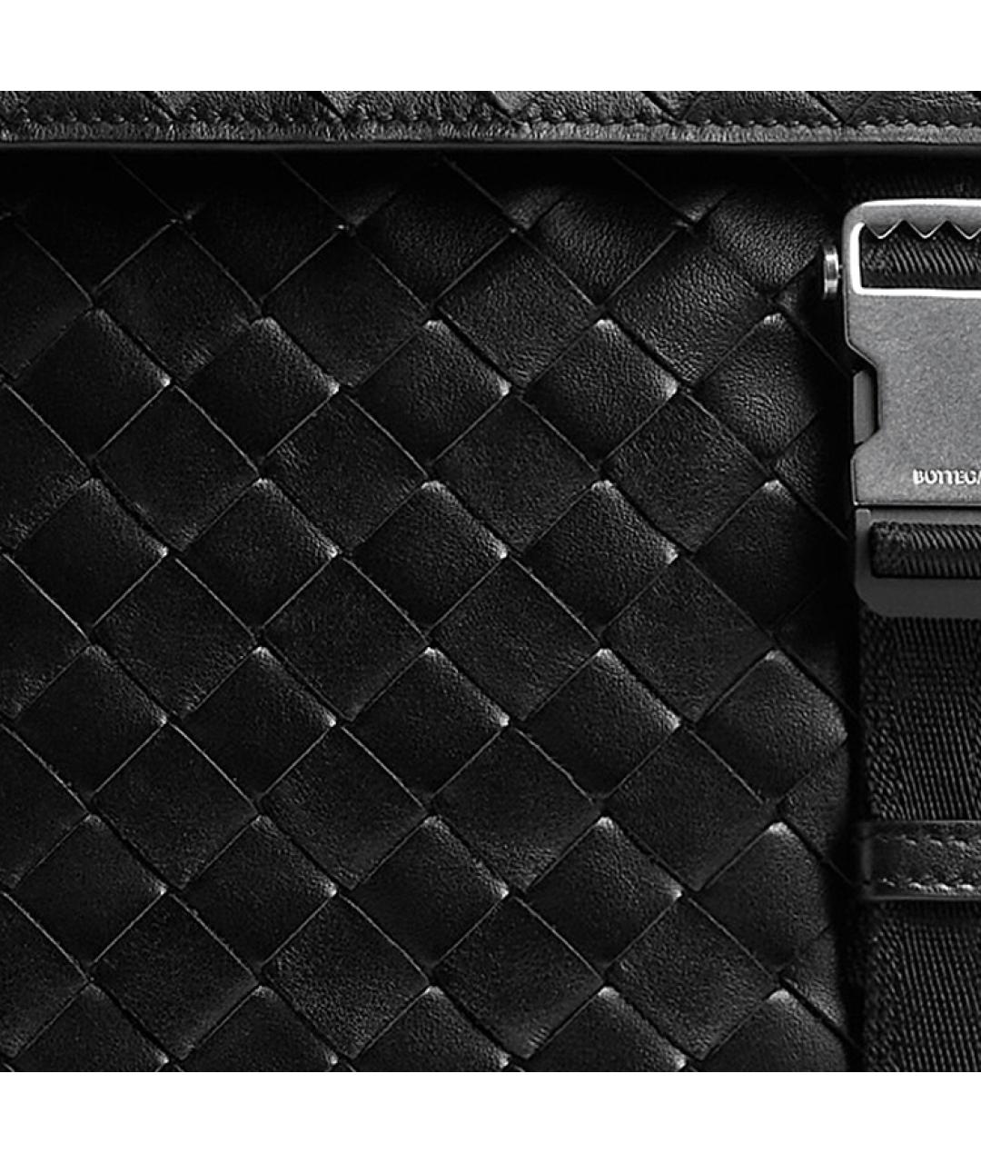 BOTTEGA VENETA Черный кожаный рюкзак, фото 5