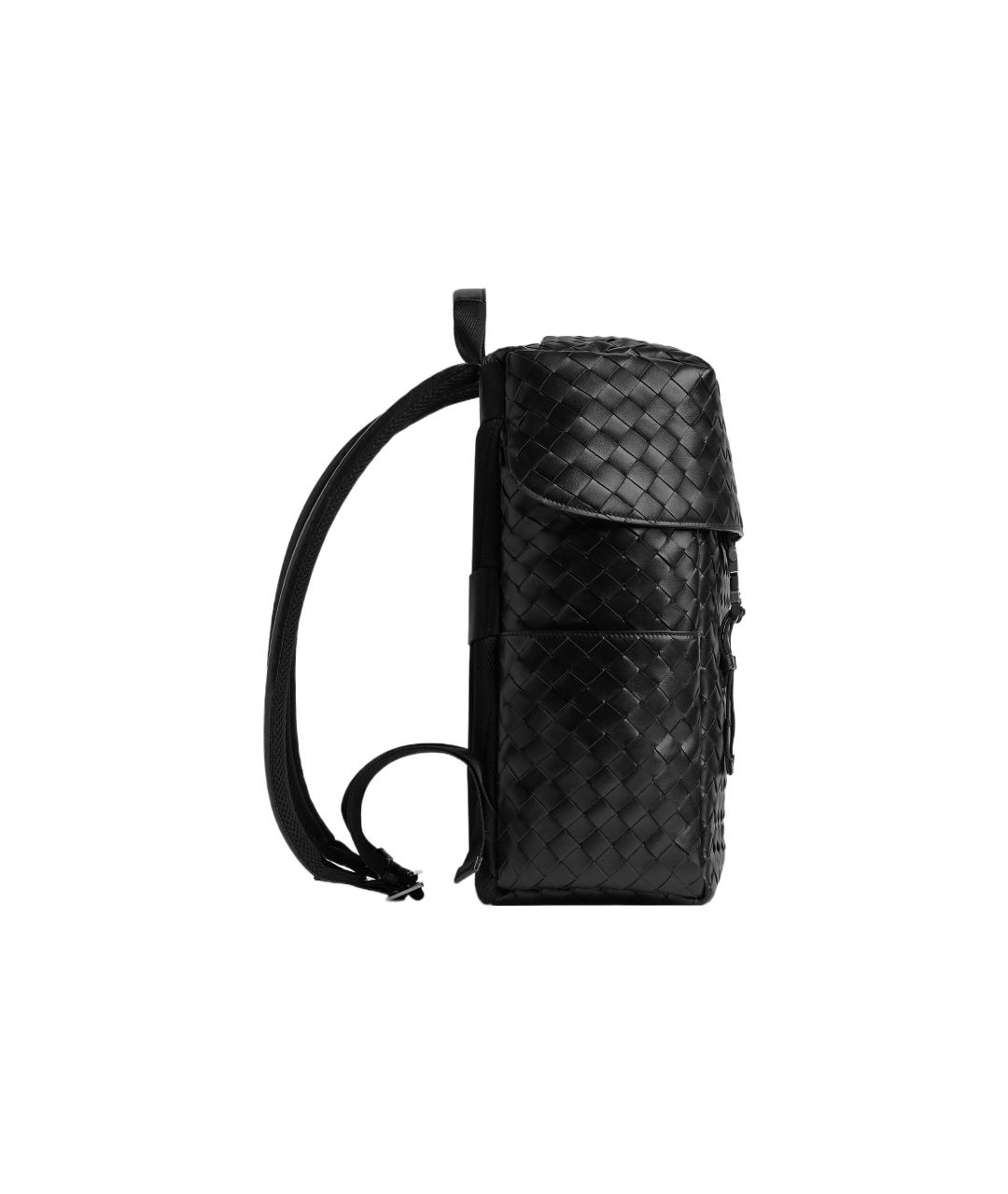 BOTTEGA VENETA Черный кожаный рюкзак, фото 2