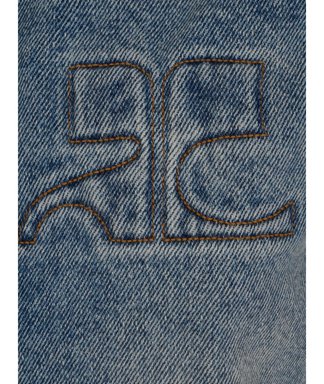 COURREGES Синяя хлопковая куртка, фото 3