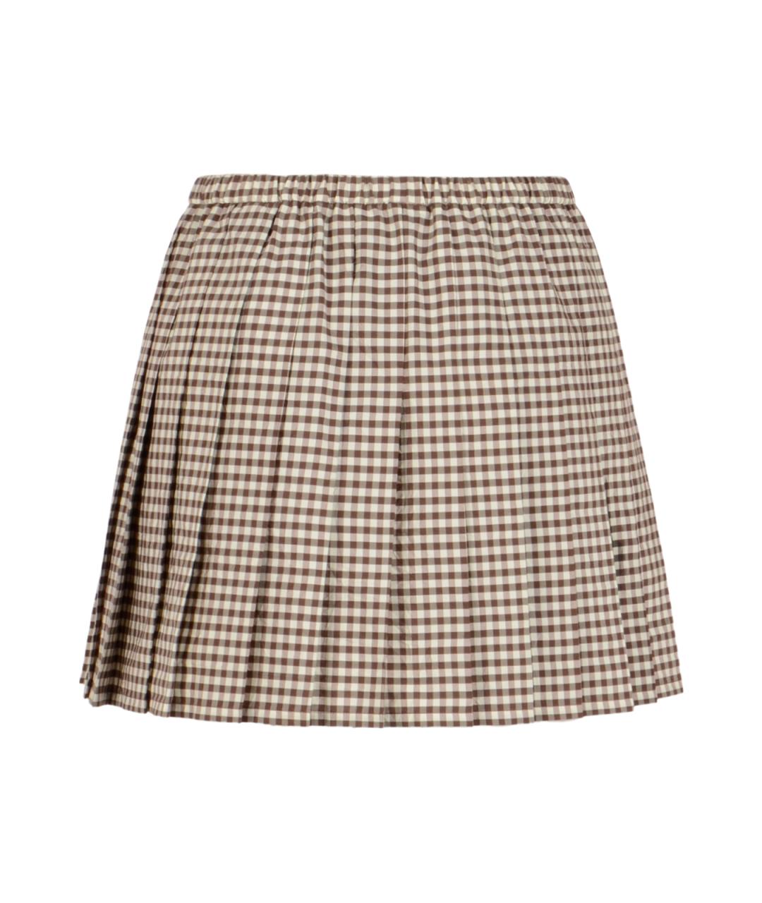 MONCLER Бежевая юбка мини, фото 2