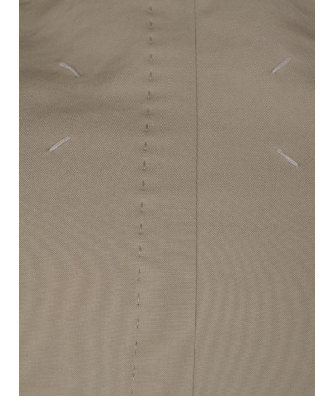 MAISON MARGIELA Бежевый хлопковый пиджак, фото 3