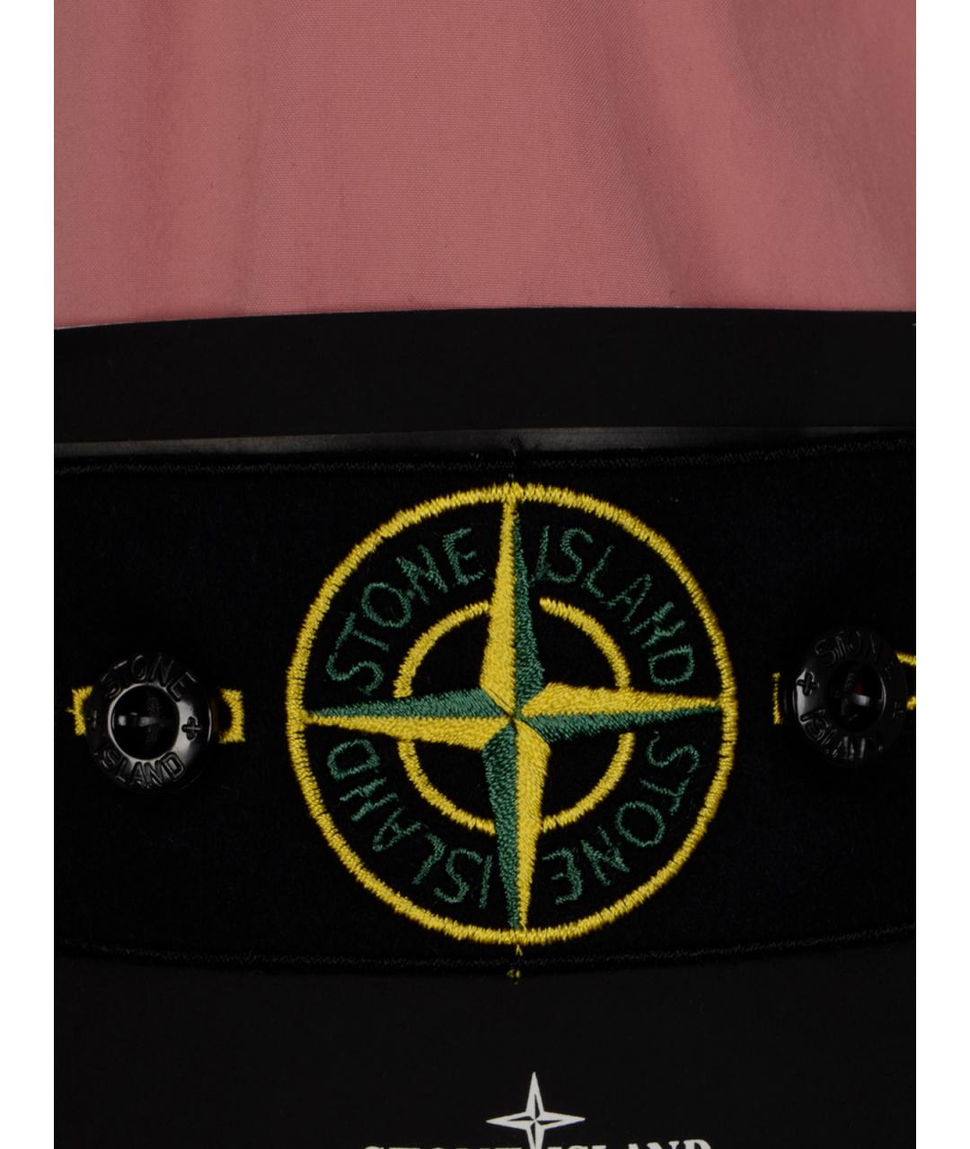 STONE ISLAND Розовая полиэстеровая куртка, фото 3