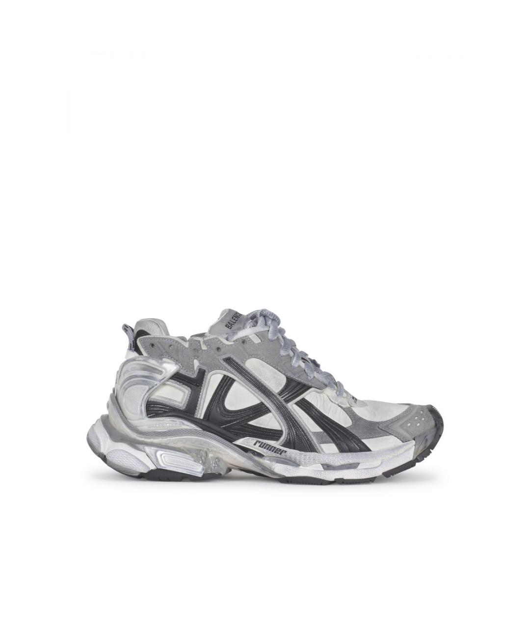 BALENCIAGA Серые низкие кроссовки / кеды, фото 1