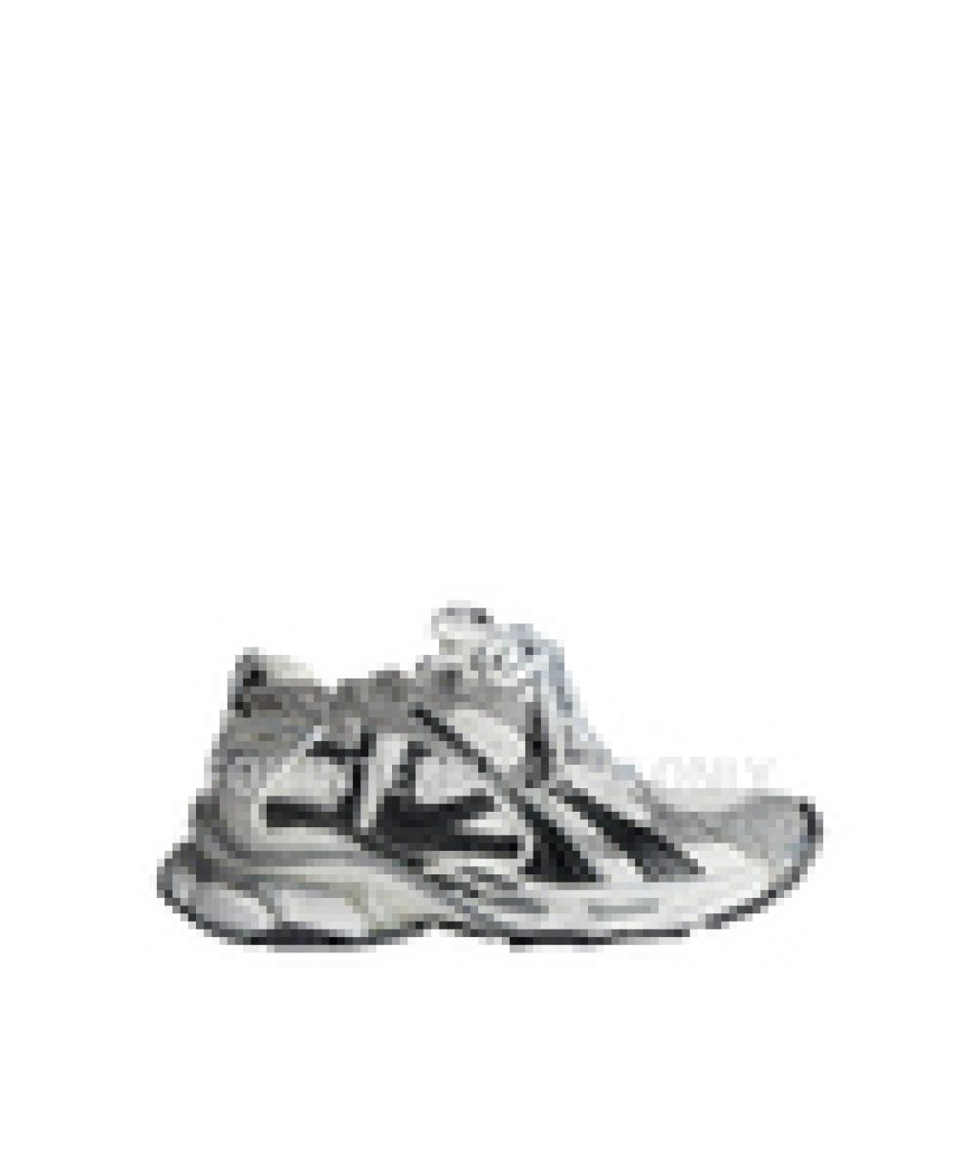 BALENCIAGA Серые низкие кроссовки / кеды, фото 4