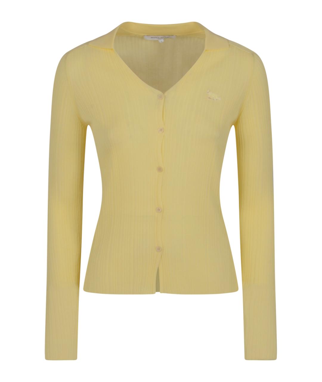 MAISON KITSUNE Желтый кардиган, фото 1