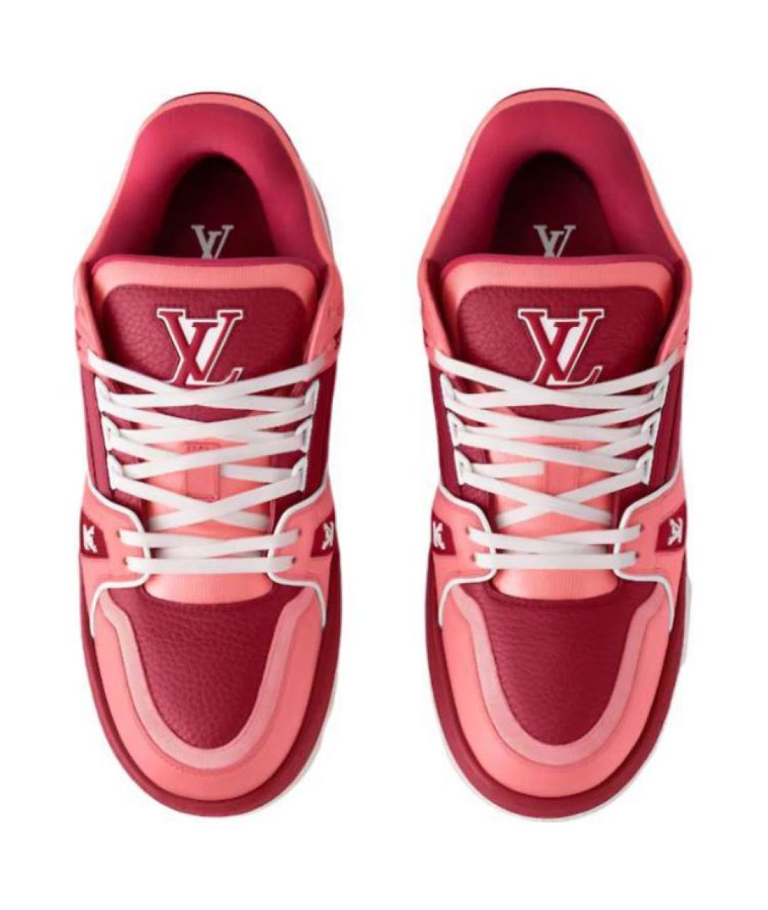 LOUIS VUITTON Красные низкие кроссовки / кеды, фото 4