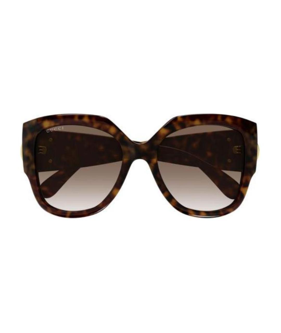 GUCCI Коричневые солнцезащитные очки, фото 2