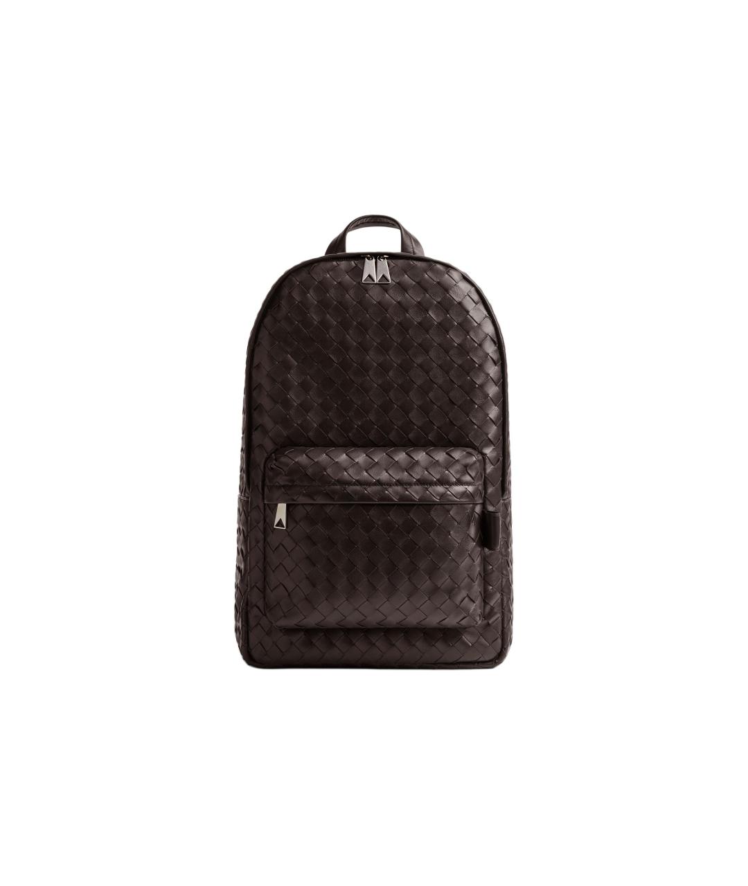 BOTTEGA VENETA Коричневый кожаный рюкзак, фото 6