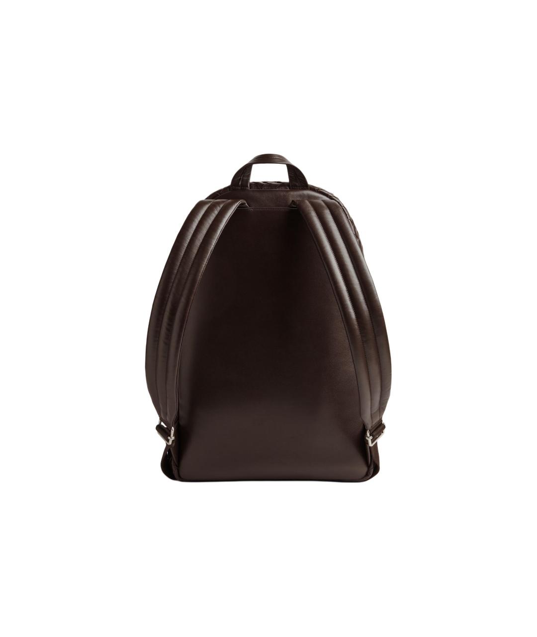 BOTTEGA VENETA Коричневый кожаный рюкзак, фото 3