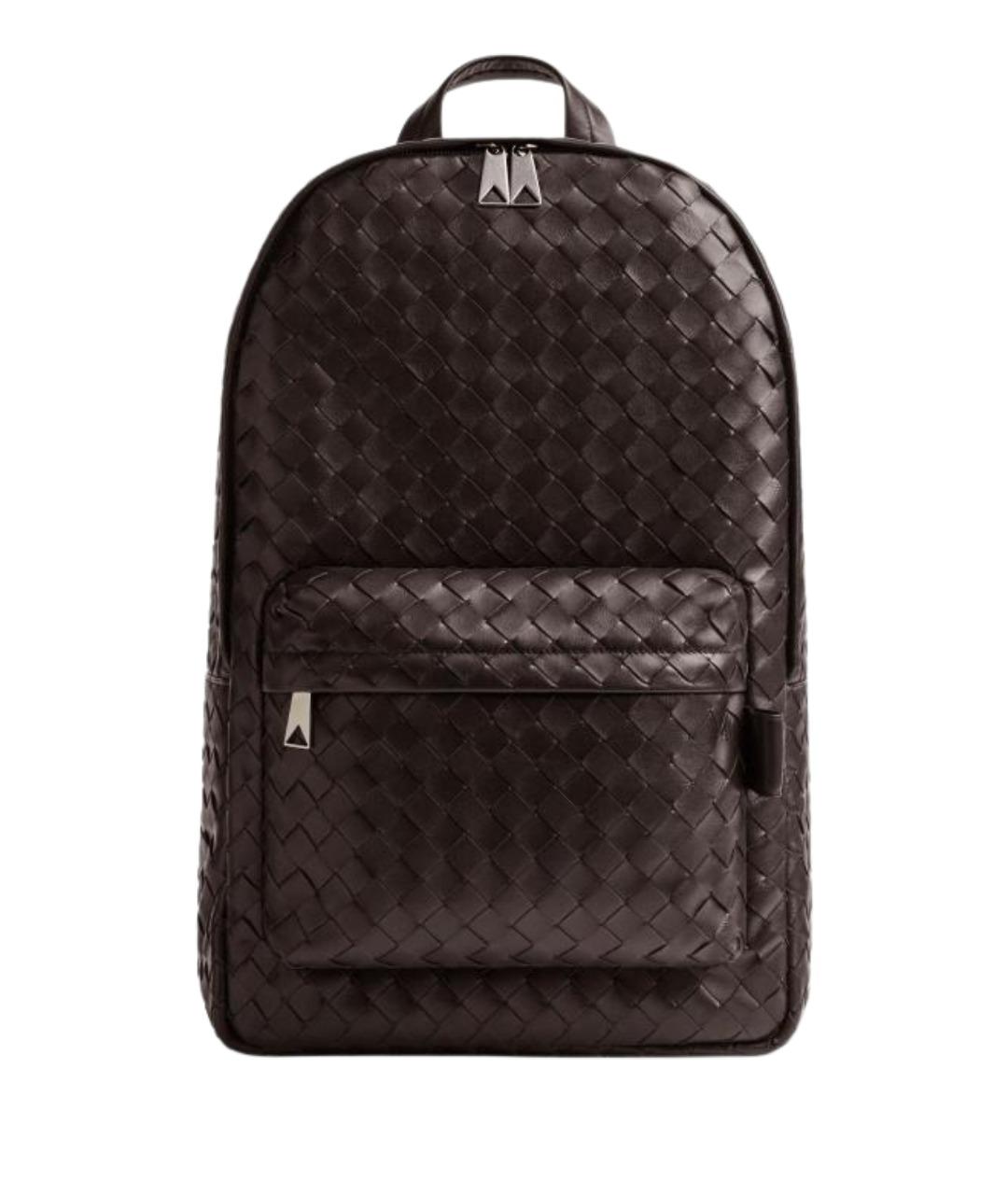 BOTTEGA VENETA Коричневый кожаный рюкзак, фото 1
