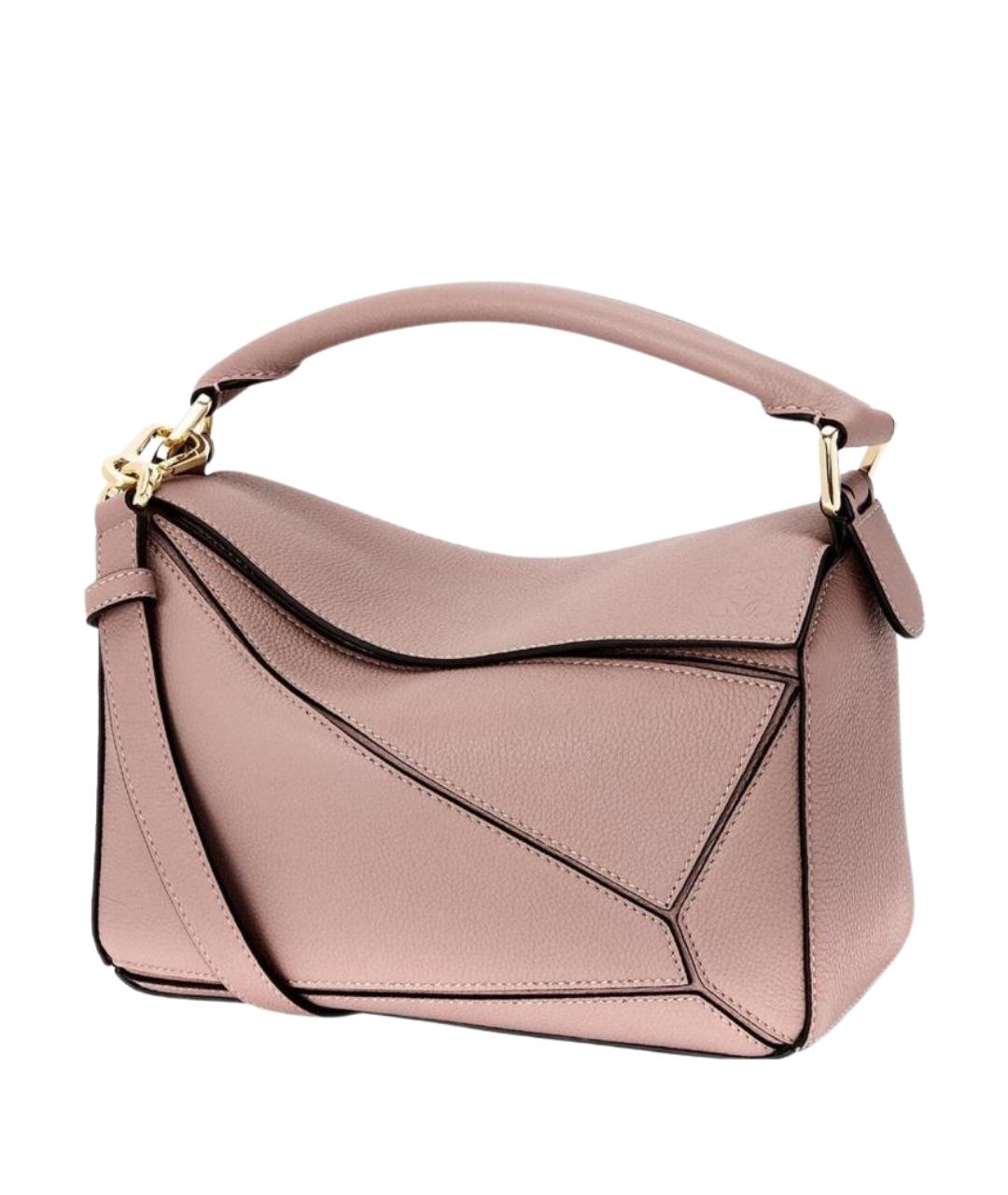 LOEWE Розовая кожаная сумка через плечо, фото 1