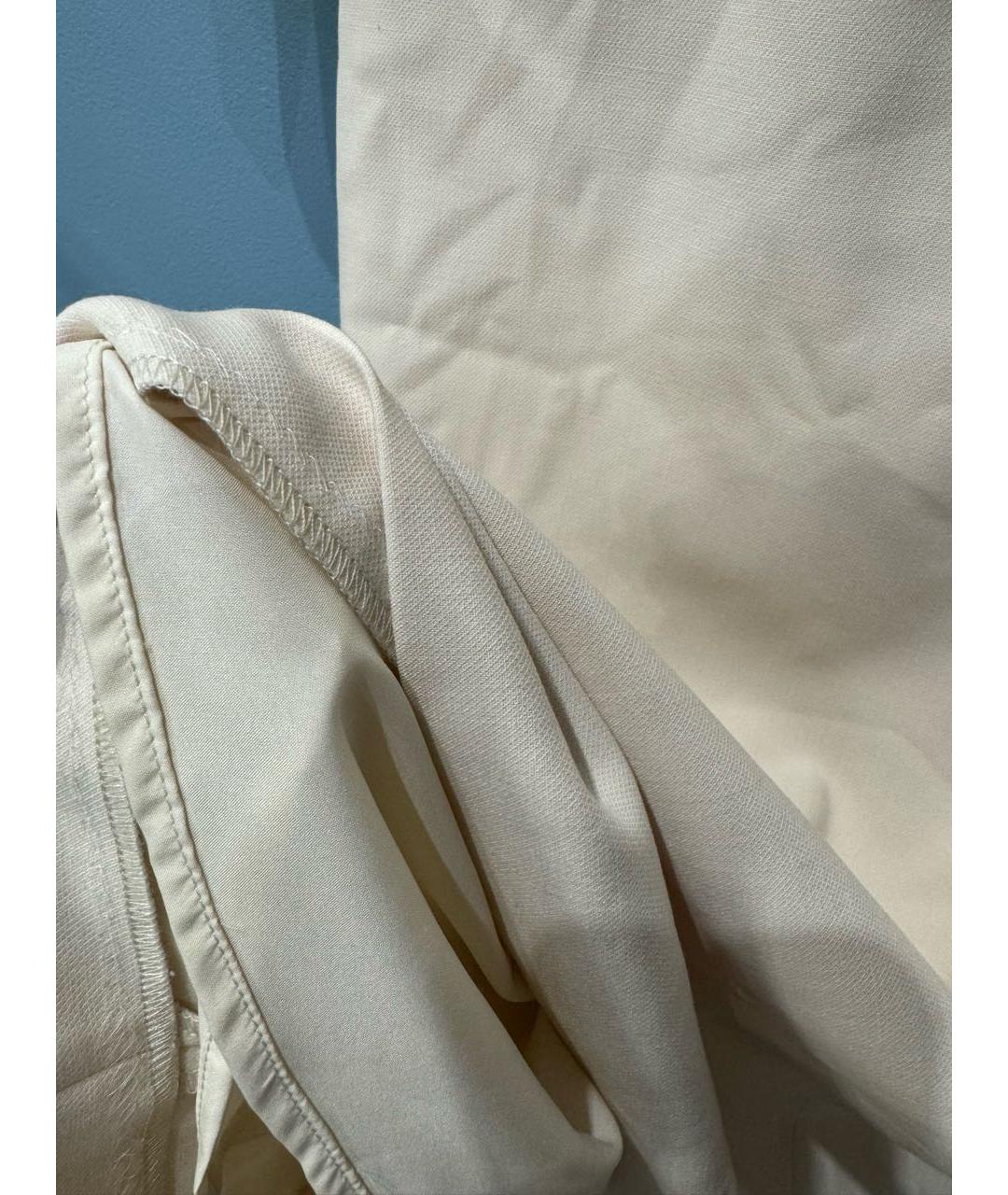 BLUMARINE Бежевое вискозное повседневное платье, фото 6