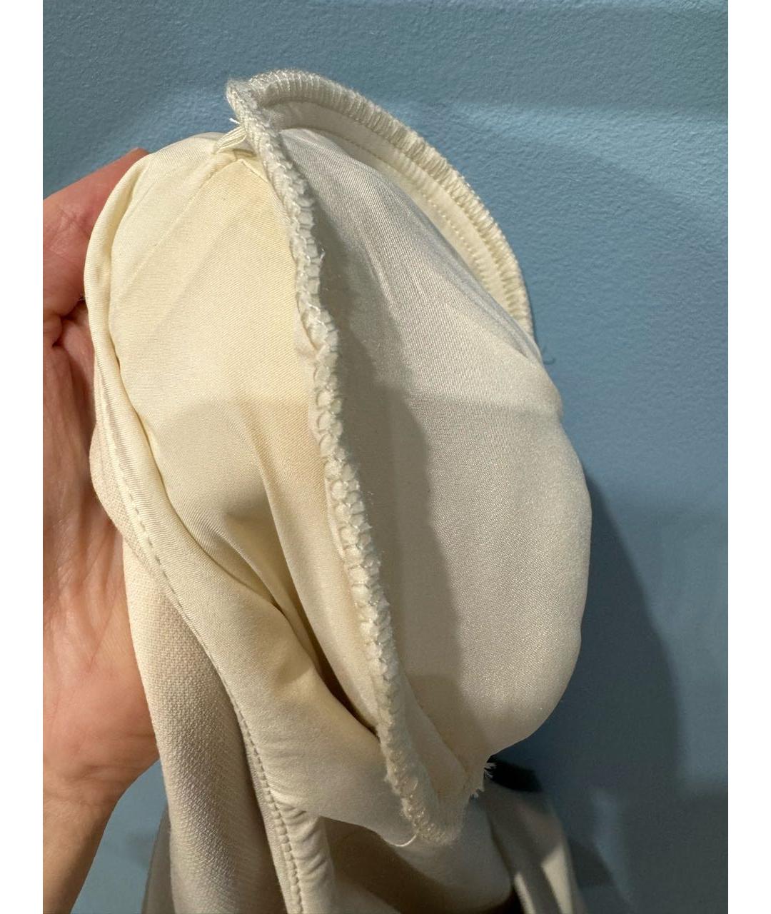 BLUMARINE Бежевое вискозное повседневное платье, фото 7
