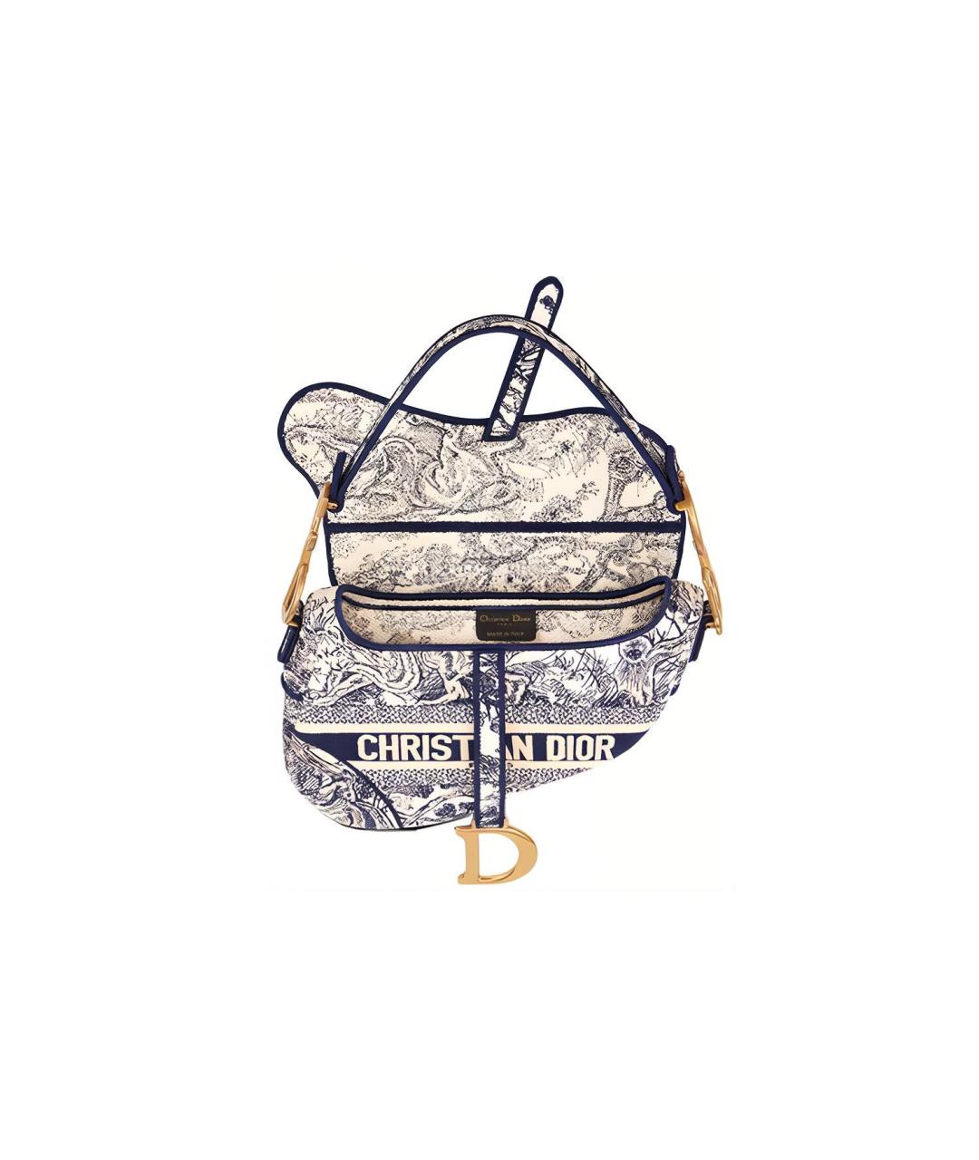 CHRISTIAN DIOR Синяя сумка через плечо, фото 4