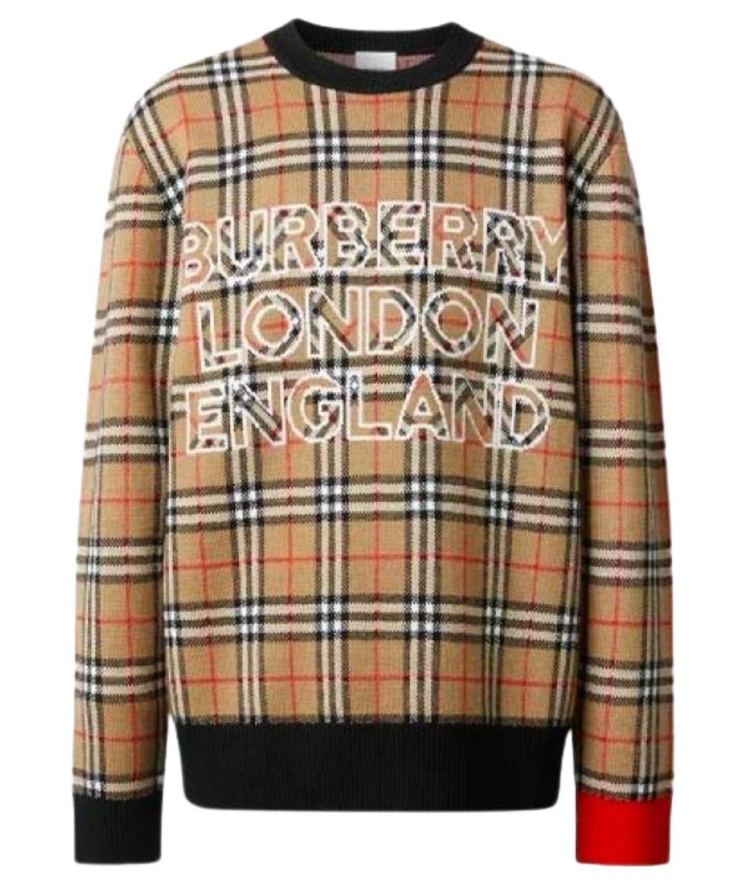 BURBERRY Бежевый джемпер / свитер, фото 1