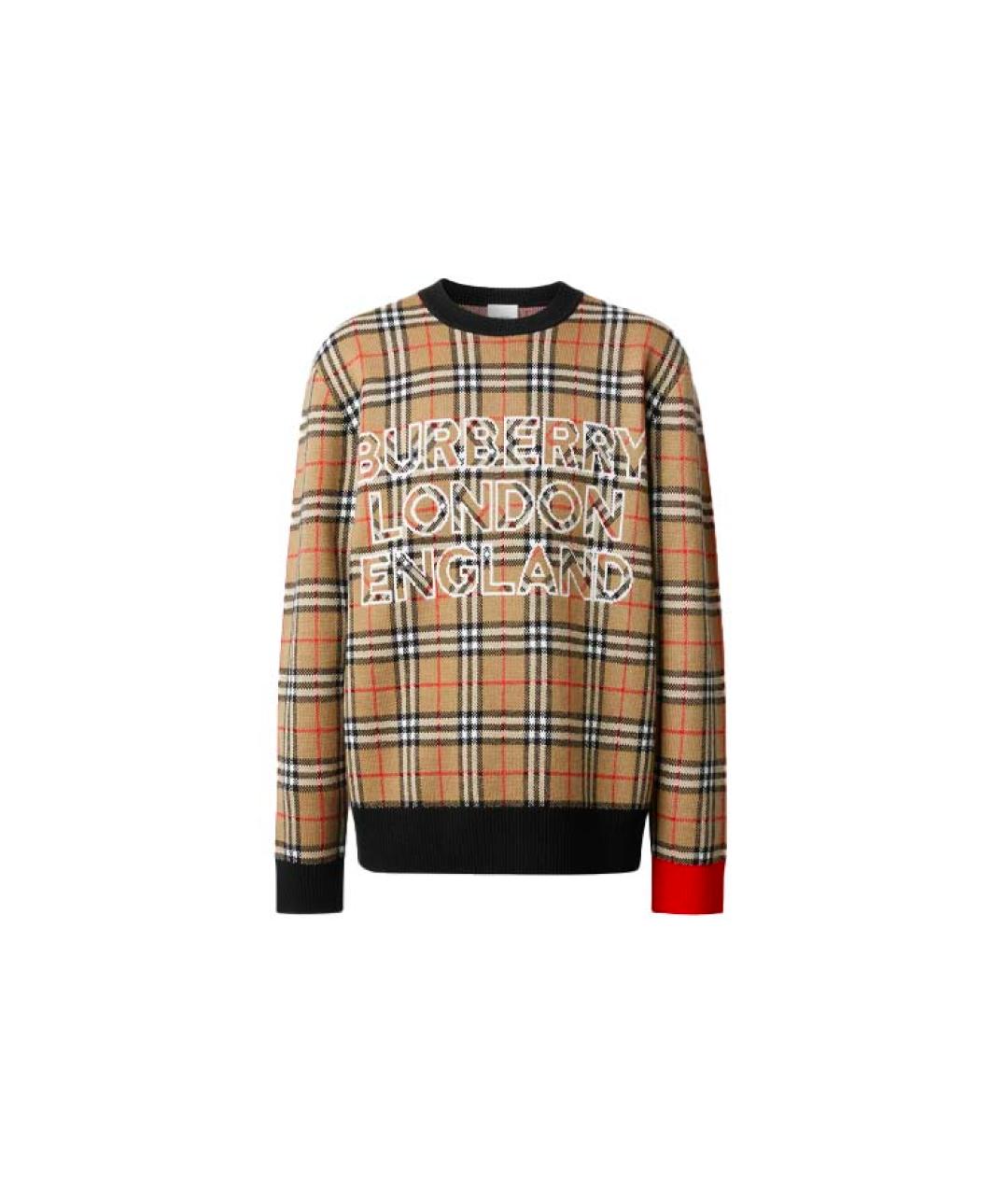 BURBERRY Бежевый джемпер / свитер, фото 5