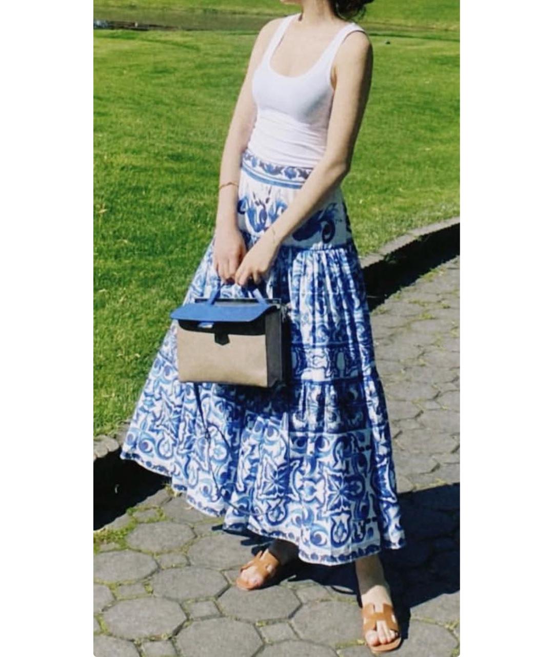 FENDI Темно-синяя кожаная сумка через плечо, фото 2