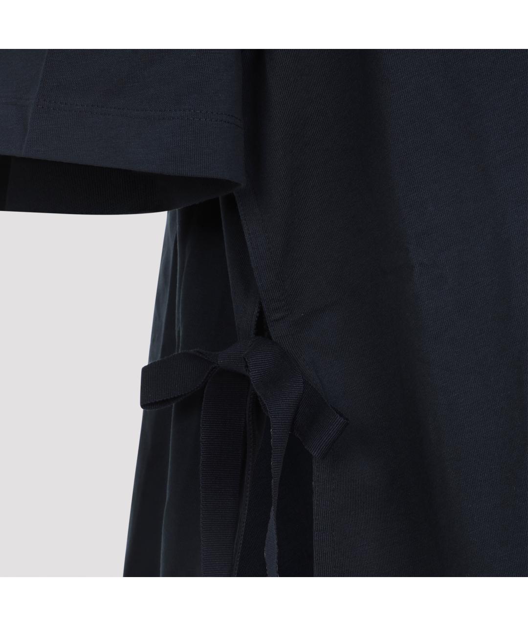 MONCLER Синяя хлопковая футболка, фото 3