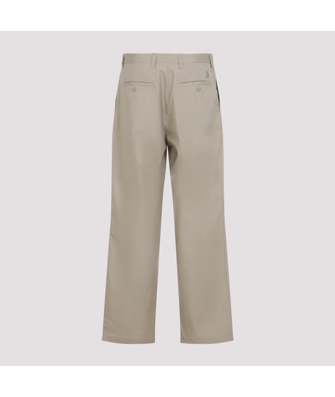 CARHARTT WIP Бежевые полиэстеровые повседневные брюки, фото 2