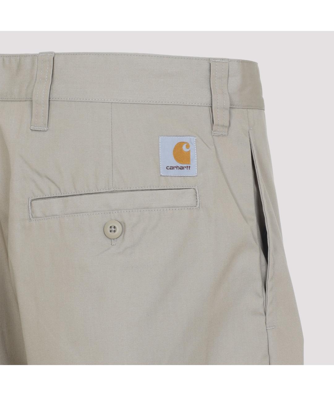 CARHARTT WIP Бежевые полиэстеровые повседневные брюки, фото 3