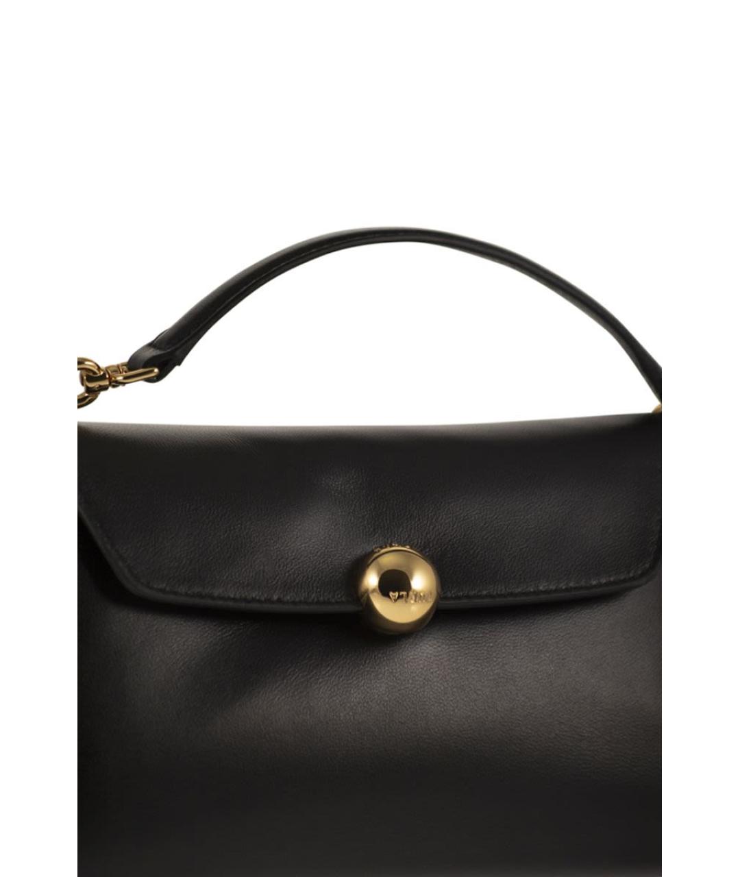 FURLA Черная кожаная сумка через плечо, фото 5